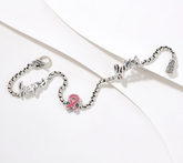 JAI Sterling Silver Symbols of Love BCF Bracelet, X-Small